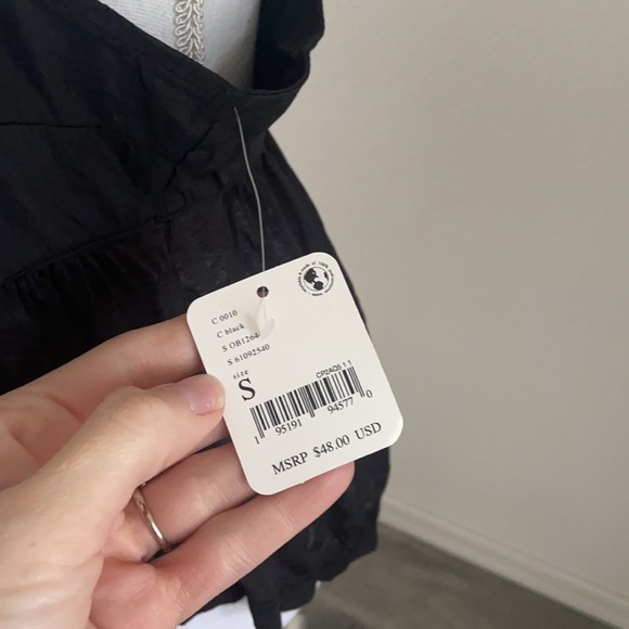 FREE PEOPLE FP MOVEMENT CATCH ME DRIFT TANK TOP IN BLACK SHEER SEXY BEACH small - Picture 13 of 17